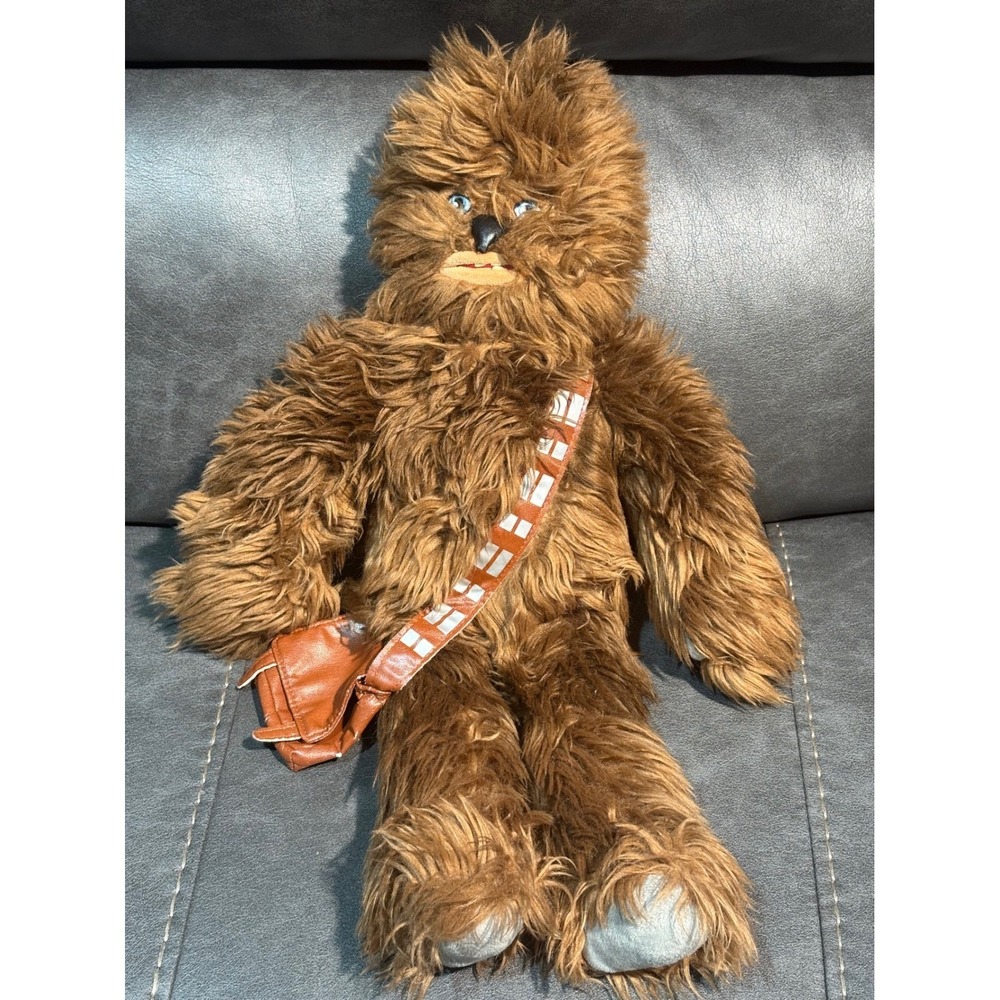 Disney Parks Star Wars Chewbacca Plush Wookiee Stuffed Animal with Bandolier